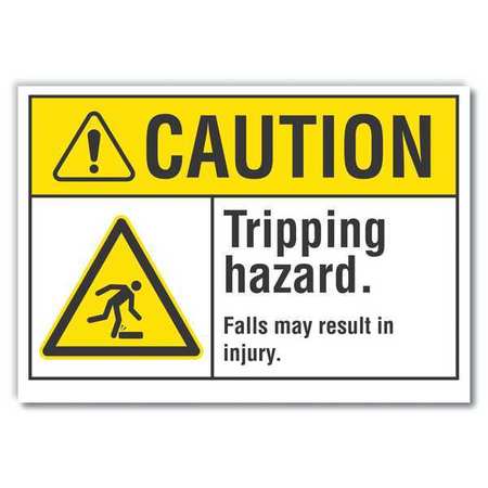 Caution Sign,10" W,7" H,0.004" Thickness