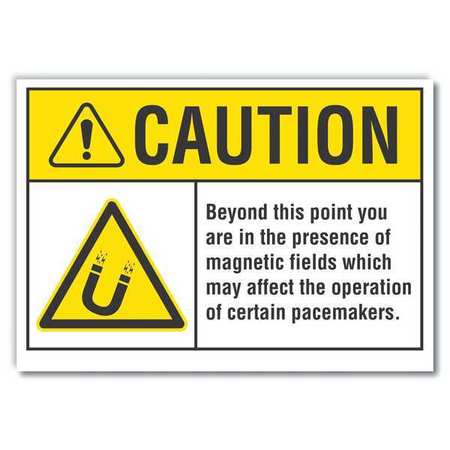 Caution Sign,10" W,7" H,0.004" Thickness