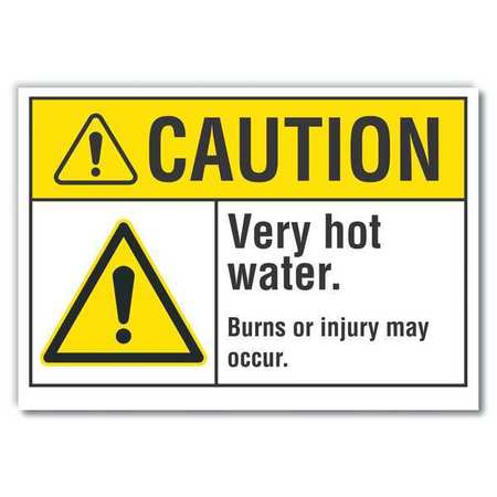 Caution Sign,10" W,7" H,0.004" Thickness