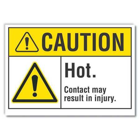 Caution Sign,10" W,7" H,0.004" Thickness