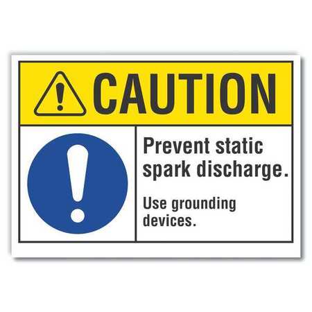 Caution Sign,10" W,7" H,0.004" Thickness