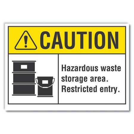 Caution Sign,10" W,7" H,0.004" Thickness