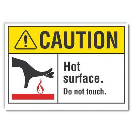 Caution Sign,10" W,7" H,0.004" Thickness