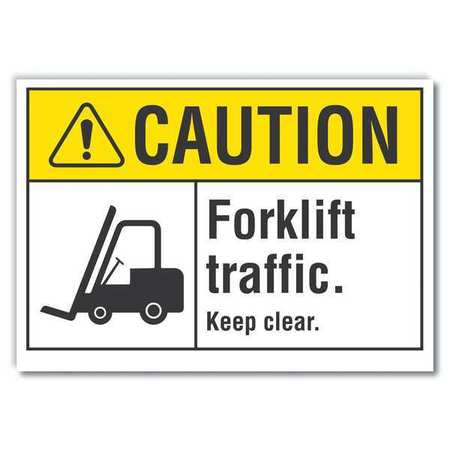 Caution Sign,10" W,7" H,0.004" Thickness