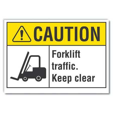 Caution Sign,10" W,7" H,0.004" Thickness