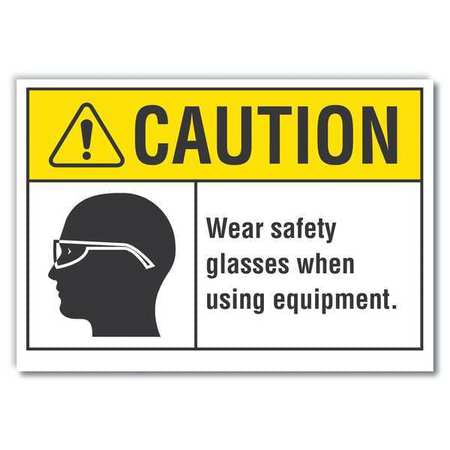 Caution Sign,10" W,7" H,0.004" Thickness