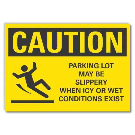 Caution Sign,10" W,7" H,0.004" Thickness