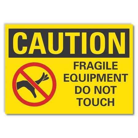 Caution Sign,10" W,7" H,0.004" Thickness