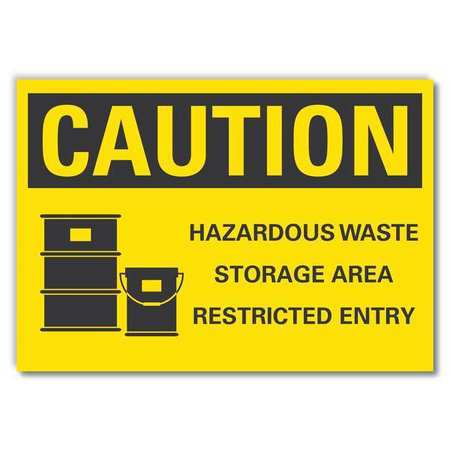 Caution Sign,10" W,7" H,0.004" Thickness