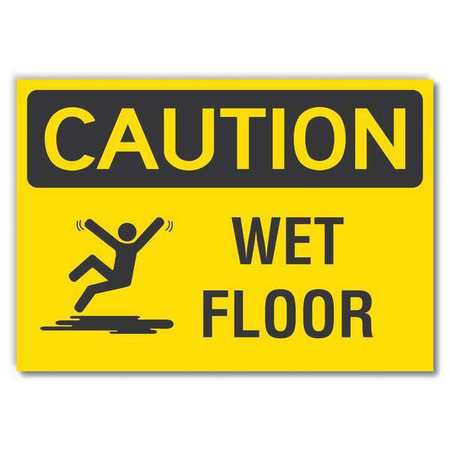 Caution Sign,10" W,7" H,0.004" Thickness