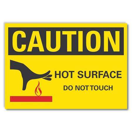 Caution Sign,10" W,7" H,0.004" Thickness