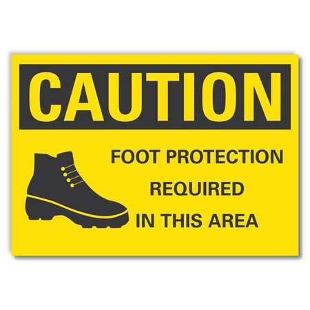 Caution Sign,10" W,7" H,0.004" Thickness