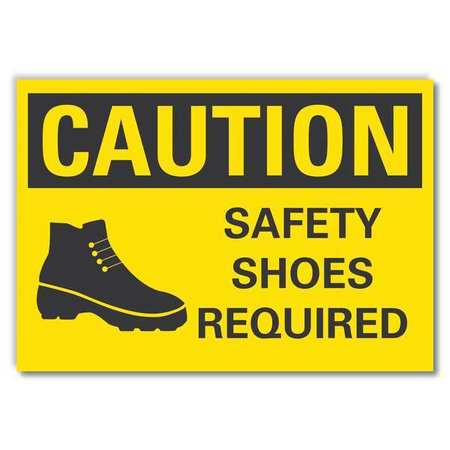 Caution Sign,10" W,7" H,0.004" Thickness