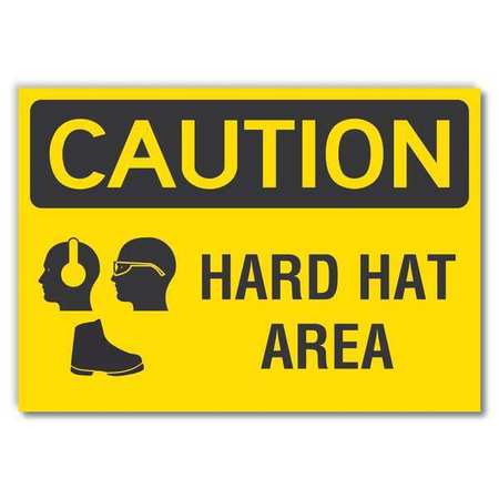 Caution Sign,10" W,7" H,0.004" Thickness