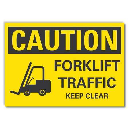 Caution Sign,10" W,7" H,0.004" Thickness