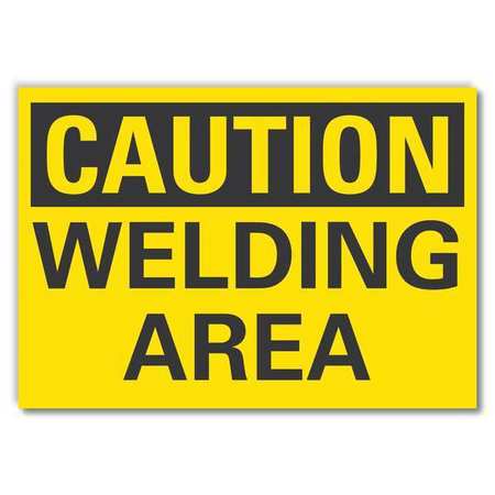 Caution Sign,10" W,7" H,0.004" Thickness