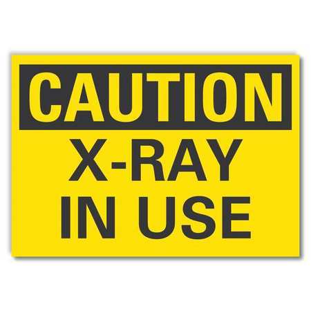 Caution Sign,10" W,7" H,0.004" Thickness