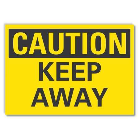 Caution Sign,10" W,7" H,0.004" Thickness