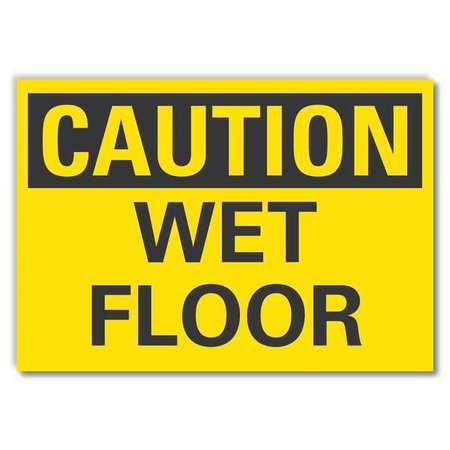 Caution Sign,10" W,7" H,0.004" Thickness