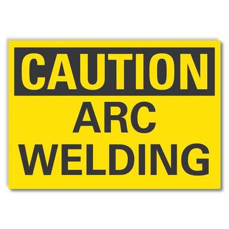 Caution Sign,10" W,7" H,0.004" Thickness