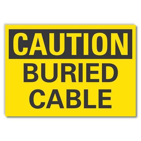 Caution Sign,10" W,7" H,0.004" Thickness