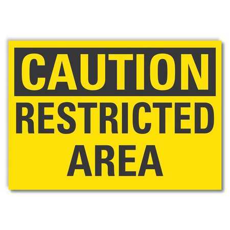 Caution Sign,10" W,7" H,0.004" Thickness