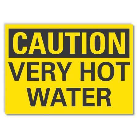 Caution Sign,10" W,7" H,0.004" Thickness