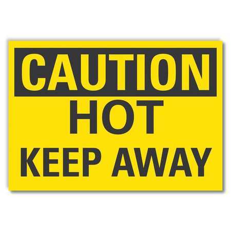 Caution Sign,10" W,7" H,0.004" Thickness