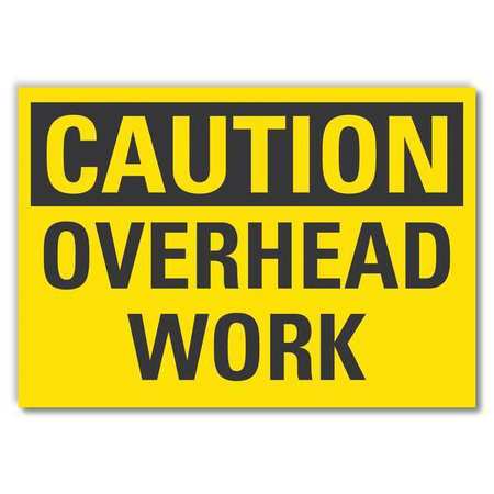 Caution Sign,10" W,7" H,0.004" Thickness