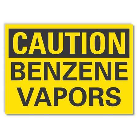 Caution Sign,10" W,7" H,0.004" Thickness