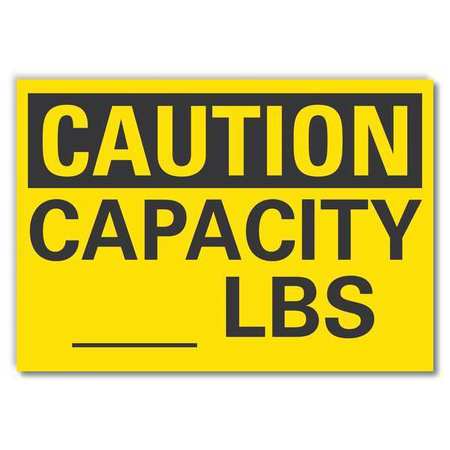 Caution Sign,10" W,7" H,0.004" Thickness