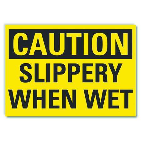 Caution Sign,10" W,7" H,0.004" Thickness