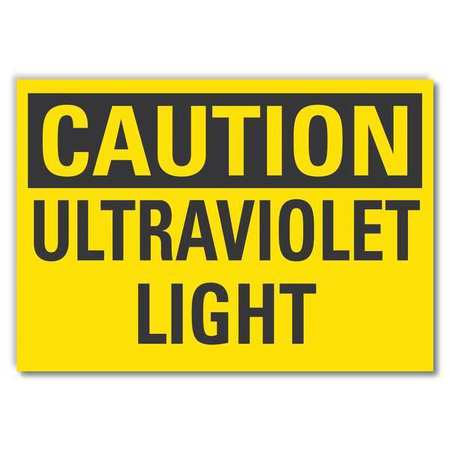 Caution Sign,10" W,7" H,0.004" Thickness