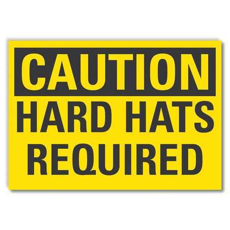 Caution Sign,10" W,7" H,0.004" Thickness