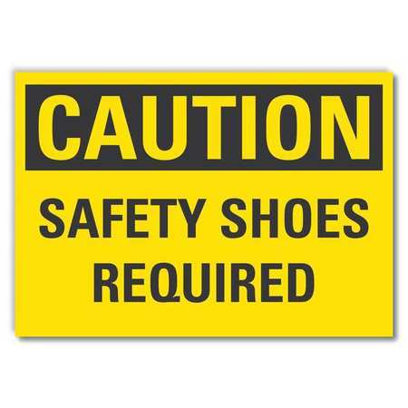 Caution Sign,10" W,7" H,0.004" Thickness