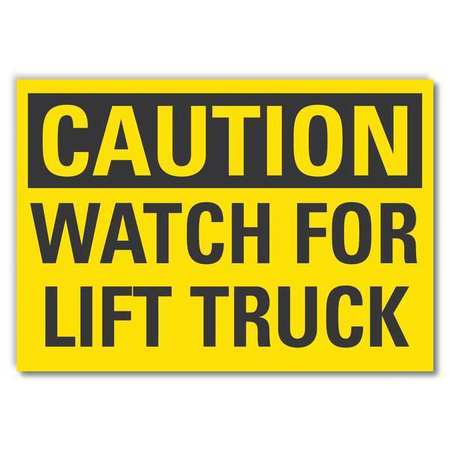 Caution Sign,10" W,7" H,0.004" Thickness