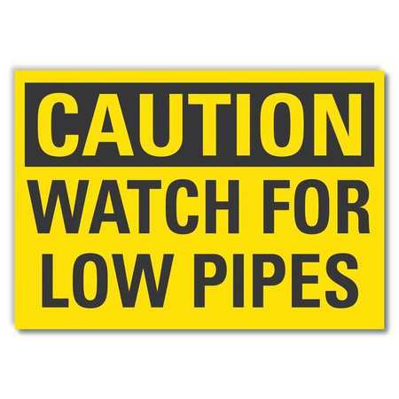 Caution Sign,10" W,7" H,0.004" Thickness