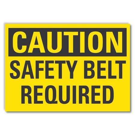 Caution Sign,10" W,7" H,0.004" Thickness