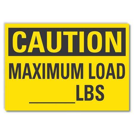 Caution Sign,10" W,7" H,0.004" Thickness