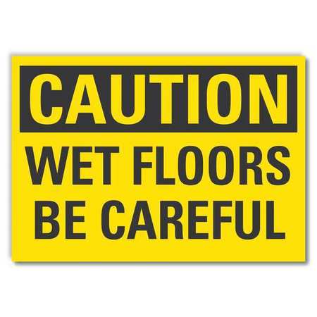 Caution Sign,10" W,7" H,0.004" Thickness