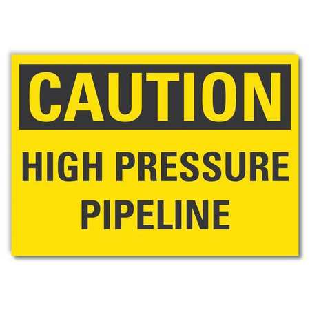 Caution Sign,10" W,7" H,0.004" Thickness