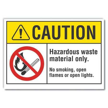 Caution Sign,10" W,7" H,0.004" Thickness