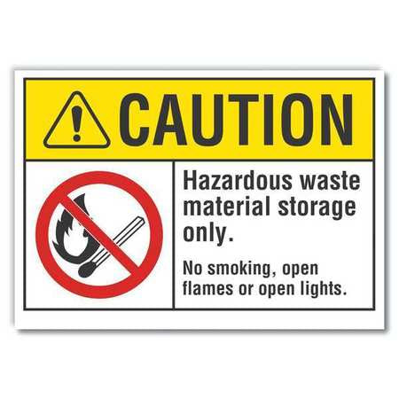 Caution Sign,10" W,7" H,0.004" Thickness