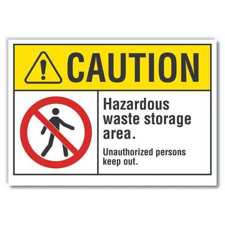 Caution Sign,10" W,7" H,0.004" Thickness