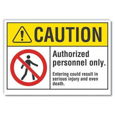 Caution Sign,10" W,7" H,0.004" Thickness