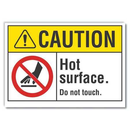 Caution Sign,10" W,7" H,0.004" Thickness