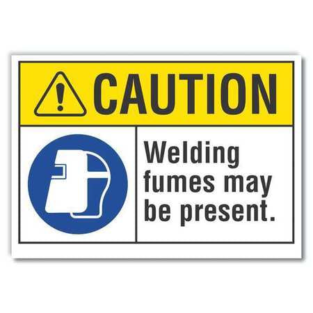 Caution Sign,10" W,7" H,0.004" Thickness