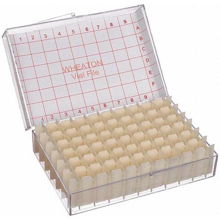 Vial Store Case,holds 54 Test Tubes,pk6