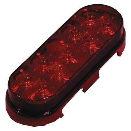 Stop/turn/tail Light,oval,red,6-3/8" L (