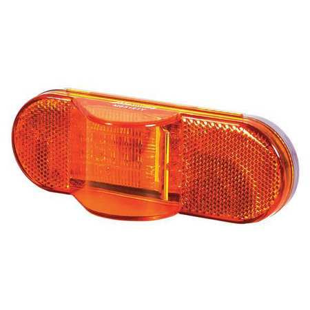 Side Turn/side Marker,oval,amber,6-1/2"l